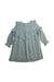 A Blue Long Sleeve Dresses from Nanos in size 5T for girl. (Back View)