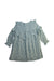 A Blue Long Sleeve Dresses from Nanos in size 5T for girl. (Back View)