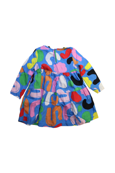 A Multicolour Long Sleeve Dresses from Stella McCartney in size 4T for girl. (Back View)