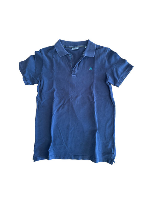 A Blue Short Sleeve Polos from Scotch & Soda in size 14Y for neutral. (Front View)