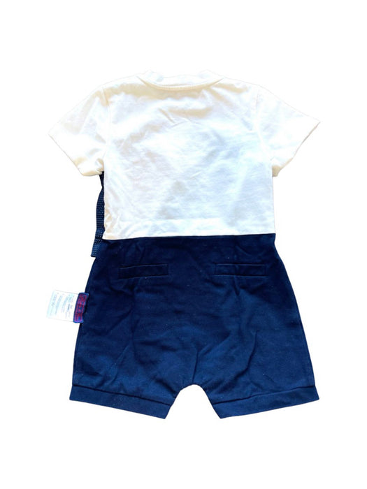 A Blue Short Sleeve Rompers from Nicholas & Bears in size 6-12M for boy. (Back View)