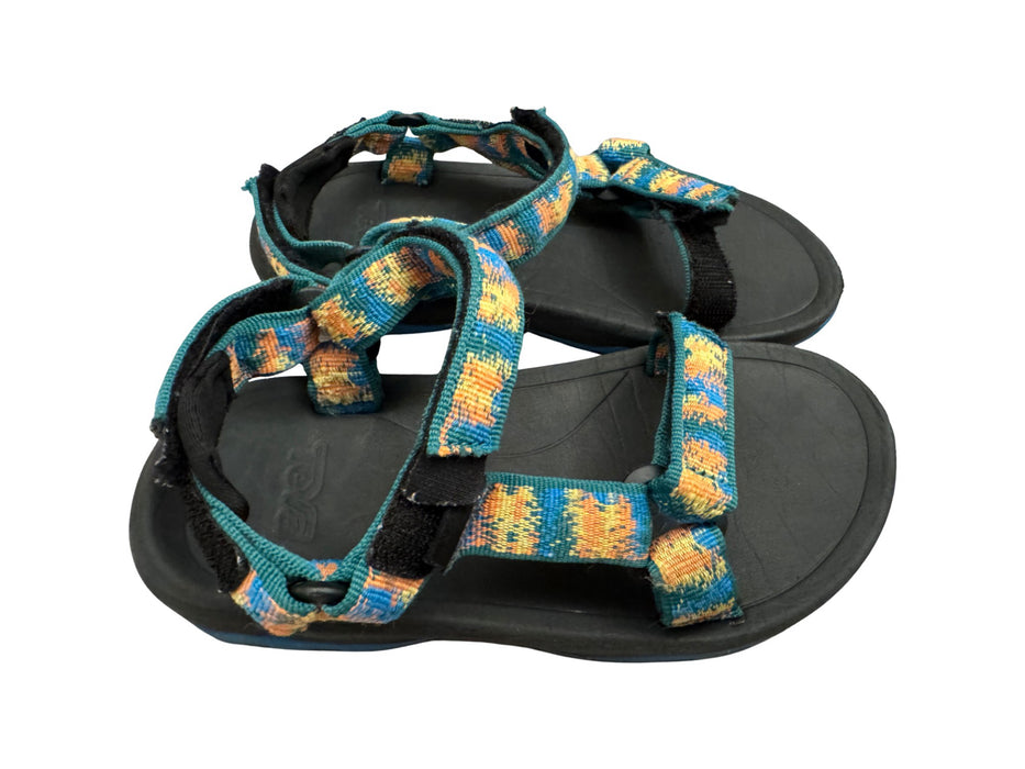 A Black Sandals from Teva in size 7Y for neutral. (Back View)
