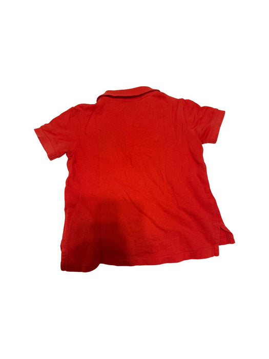 A Red Short Sleeve Polos from Polo Ralph Lauren in size 2T for boy. (Back View)