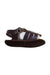 A Brown Sandals from Bonpoint in size 3-6M for girl. (Front View)