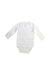 A White Long Sleeve Bodysuits from Petit Bateau in size 6-12M for neutral. (Front View)