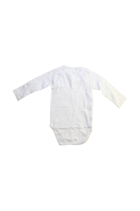 A White Long Sleeve Bodysuits from Petit Bateau in size 6-12M for neutral. (Back View)