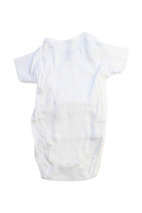A White Short Sleeve Bodysuits from Petit Bateau in size 3-6M for neutral. (Back View)