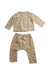 A Beige Pants Sets from Petit Bateau in size 6-12M for girl. (Back View)
