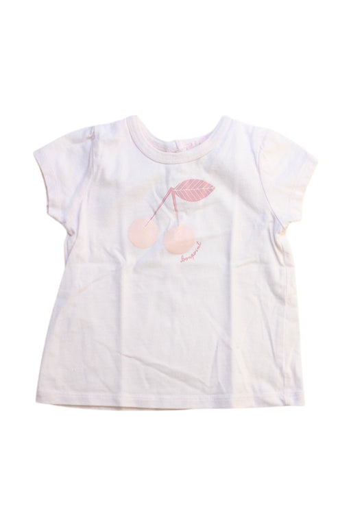 A White Short Sleeve T Shirts from Bonpoint in size 3-6M for girl. (Front View)