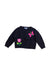 A Black Cardigans from Jacadi in size 6-12M for girl. (Front View)