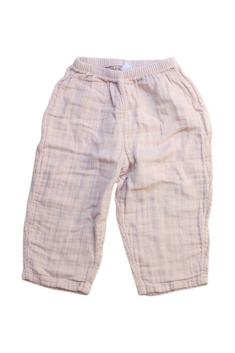 A Peach Casual Pants from Petit Bateau in size 12-18M for girl. (Front View)