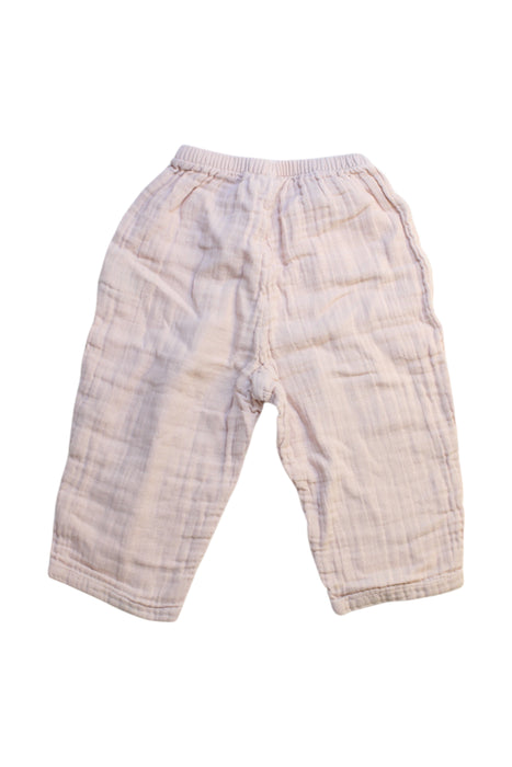 A Peach Casual Pants from Petit Bateau in size 12-18M for girl. (Back View)