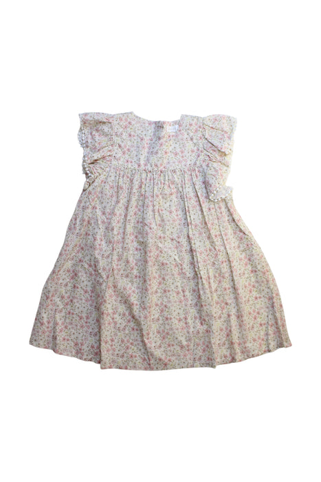 A Pink Sleeveless Dresses from Jamie Kay in size 4T for girl. (Front View)