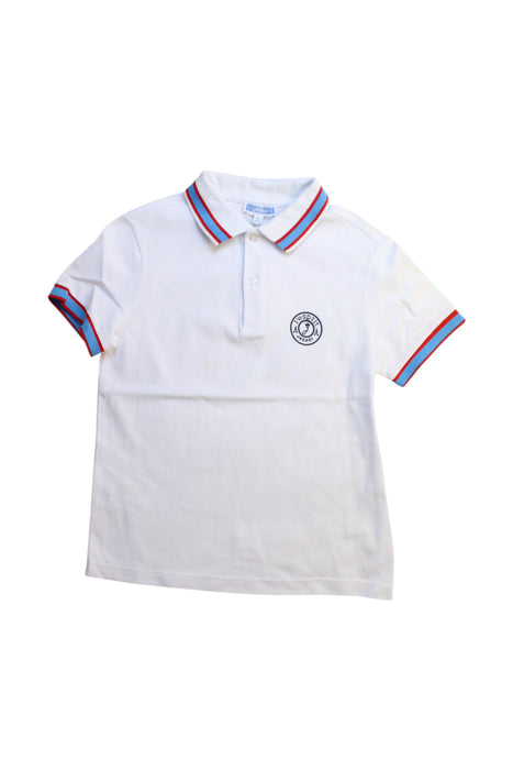 A White Short Sleeve Polos from Jacadi in size 8Y for boy. (Front View)