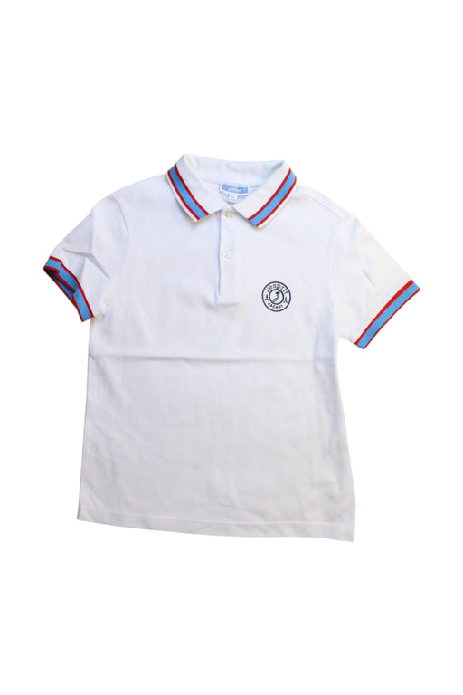 A White Short Sleeve Polos from Jacadi in size 8Y for boy. (Front View)