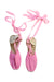 A Pink Espadrilles from Cousu Main in size 7Y for girl. (Back View)