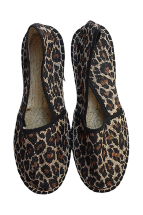 A Brown Espadrilles from L'espadrille Tropezienne in size 11Y for girl. (Back View)