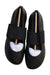 A Black Slip Ons from Camper in size 11Y for girl. (Back View)