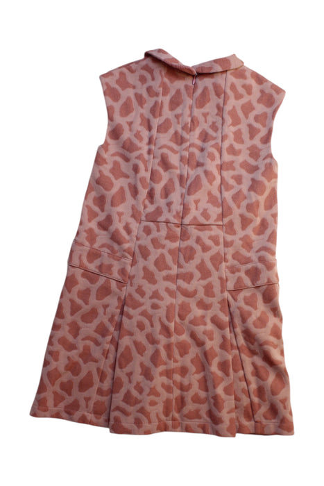 A Pink Sleeveless Dresses from Dior in size 6T for girl. (Back View)