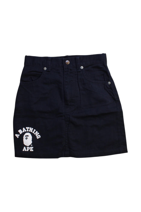 A Black Short Skirts from Bape by A Bathing Ape in size 8Y for girl. (Front View)