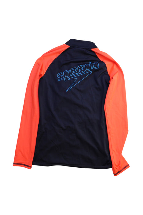 A Navy Active Tops from Speedo in size 12Y for boy. (Back View)