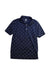 A Navy Short Sleeve Polos from Footjoy in size 12Y for boy. (Front View)