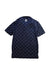 A Navy Short Sleeve Polos from Footjoy in size 12Y for boy. (Back View)