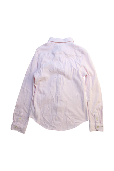 A White Long Sleeve Shirts from Polo Ralph Lauren in size 8Y for girl. (Back View)