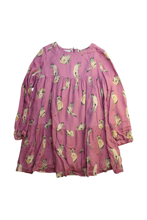 A Pink Long Sleeve Dresses from Nanos in size 10Y for girl. (Front View)