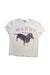 A White Short Sleeve T Shirts from Mardi Mercredi in size 4T for girl. (Front View)