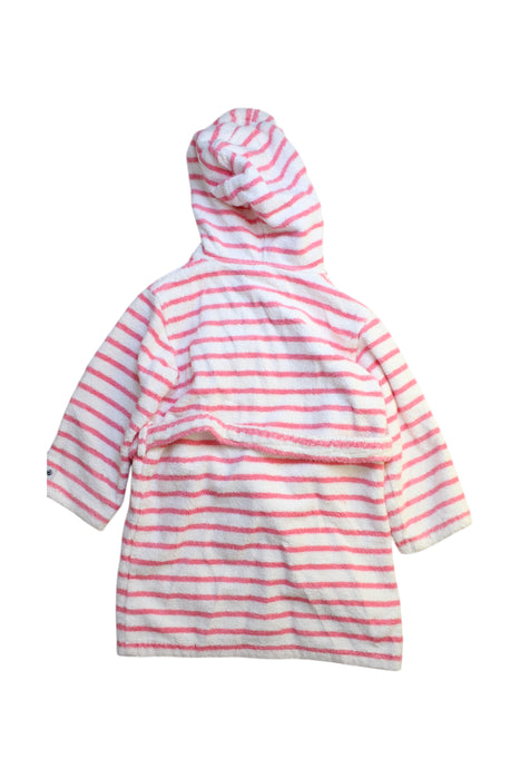 A Pink Bathrobes from Petit Bateau in size 4T for girl. (Back View)