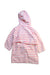 A Pink Bathrobes from Petit Bateau in size 4T for girl. (Back View)