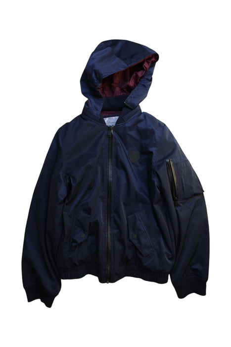 A Navy Lightweight Jackets from Bonpoint in size 12Y for boy. (Front View)