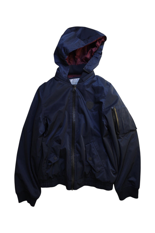 A Navy Lightweight Jackets from Bonpoint in size 12Y for boy. (Front View)