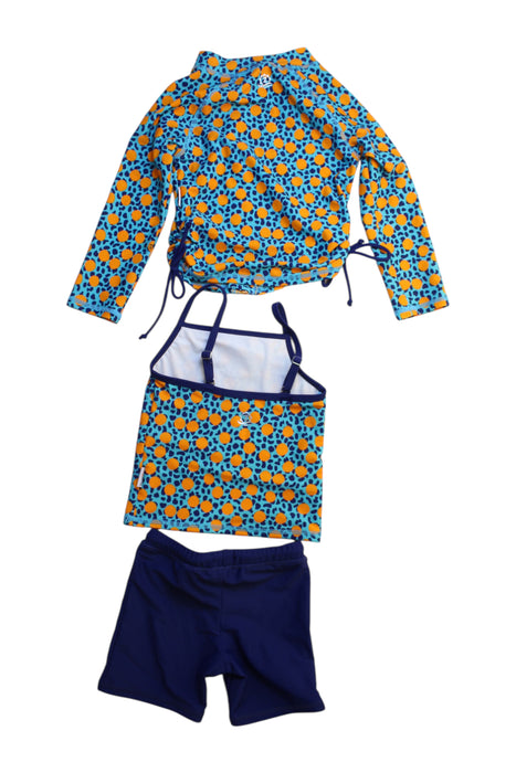 A Multicolour Swim Sets from SwimZip in size 2T for girl. (Back View)