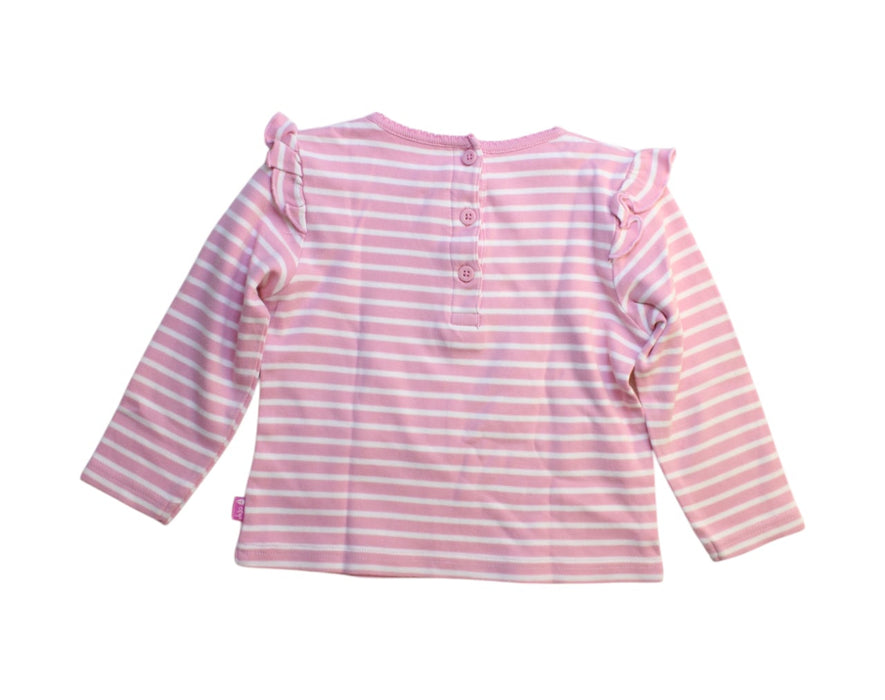 A Pink Long Sleeve Tops from Jojo Maman Bébé in size 3T for girl. (Back View)