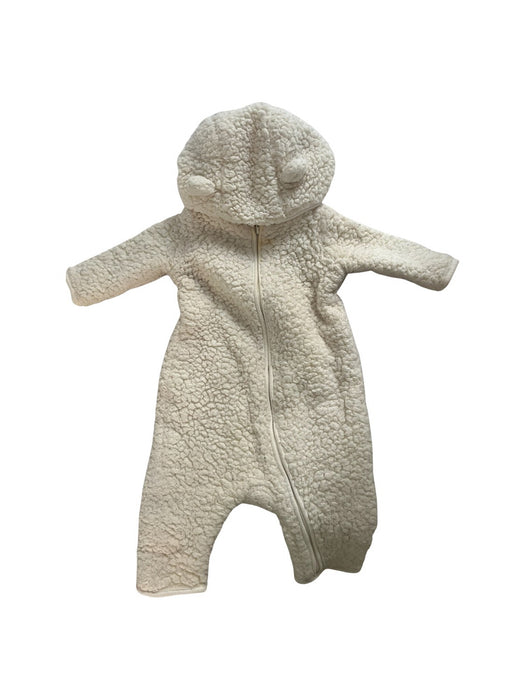 A Beige Long Sleeve Rompers from Seed in size 3-6M for neutral. (Front View)