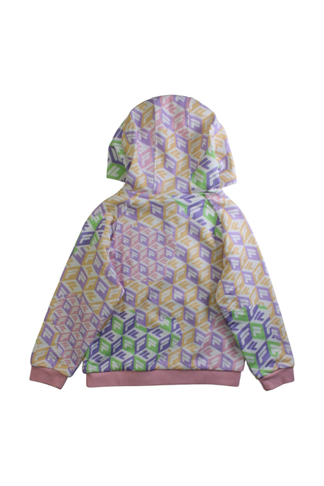 A Multicolour Hooded Sweatshirts from Fila in size 4T for girl. (Back View)