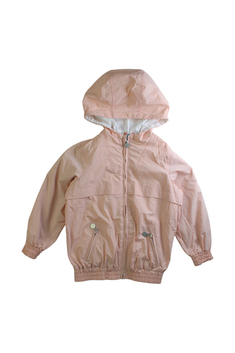 A Pink Lightweight Jackets from Bonpoint in size 4T for girl. (Front View)