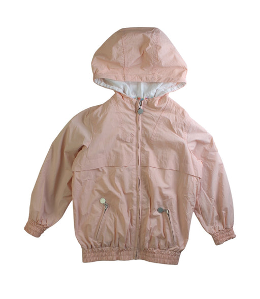 A Pink Lightweight Jackets from Bonpoint in size 4T for girl. (Front View)