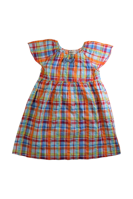 A Multicolour Short Sleeve Dresses from Hot Biscuits Mikihouse in size 4T for girl. (Front View)