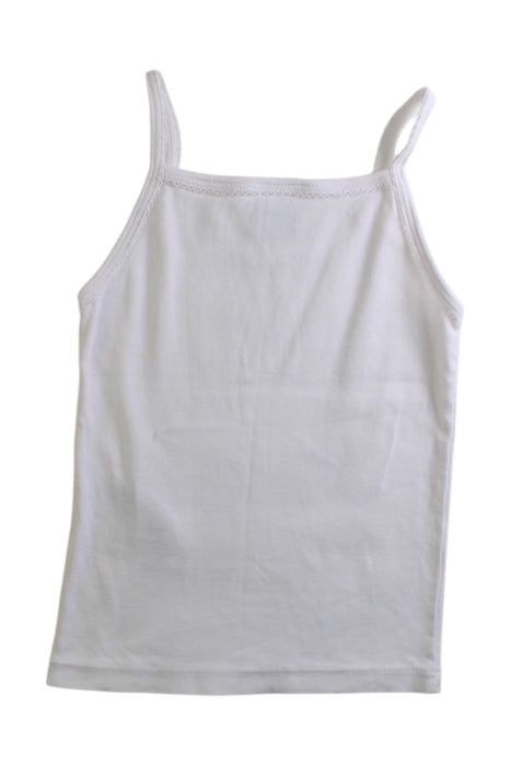 A White Sleeveless Tops from Petit Bateau in size 4T for girl. (Back View)
