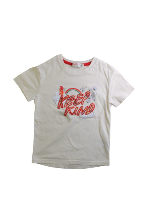 A White Short Sleeve T Shirts from Cath Kidston in size 3T for girl. (Front View)