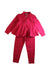 A Pink Pants Sets from Moncler in size 4T for girl. (Front View)