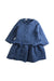 A Blue Long Sleeve Dresses from Fina Ejerique in size 5T for girl. (Front View)