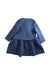 A Blue Long Sleeve Dresses from Fina Ejerique in size 5T for girl. (Back View)