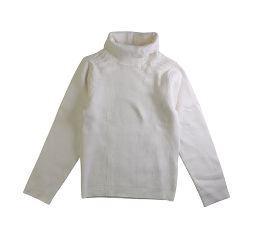 A White Long Sleeve Tops from La Compagnie des Petits in size 6T for girl. (Front View)