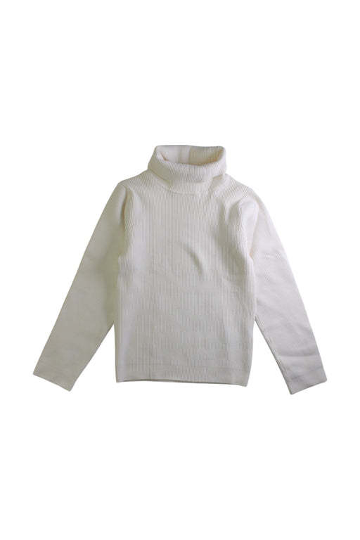 A White Long Sleeve Tops from La Compagnie des Petits in size 6T for girl. (Front View)