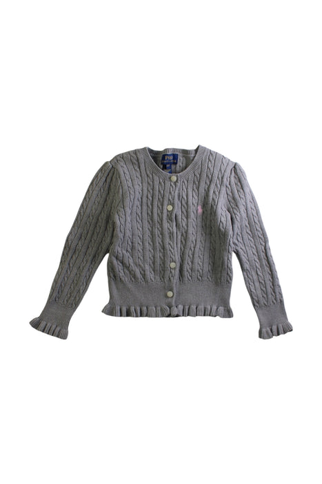 A Grey Cardigans from Polo Ralph Lauren in size 3T for girl. (Front View)