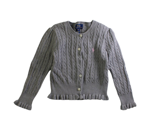 A Grey Cardigans from Polo Ralph Lauren in size 3T for girl. (Front View)